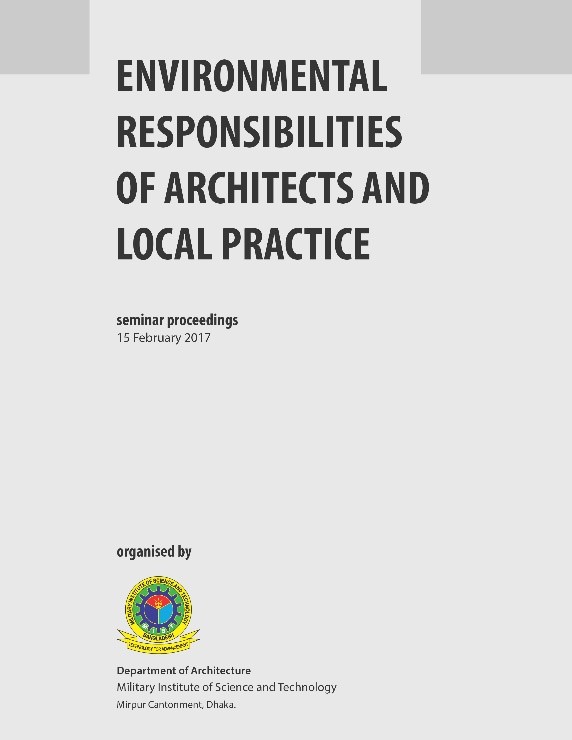 Seminar Proceedings on Environmental Responsibilities of Architects and Local Practice