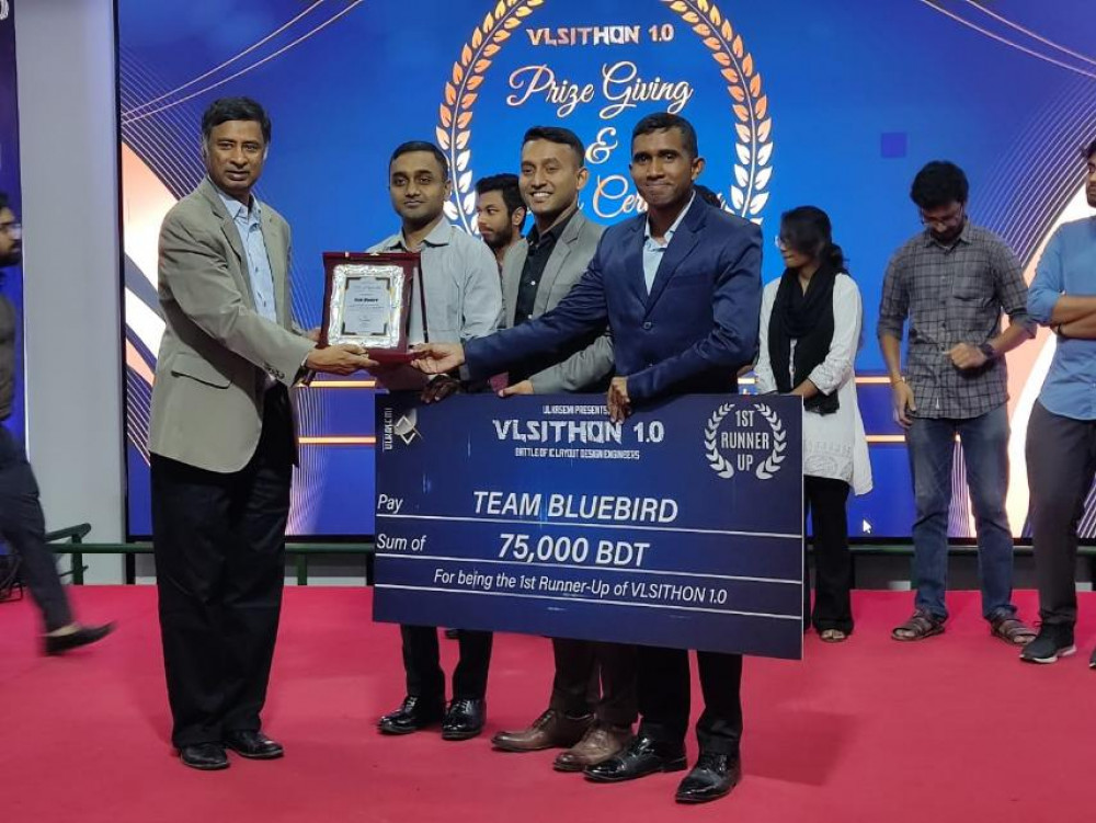 MIST EECE "Team Bluebird" became the "1st Runner Up" in VLSITHON 1.0 (Battle of IC Layout designers) organized by ULKASEMI at UIU